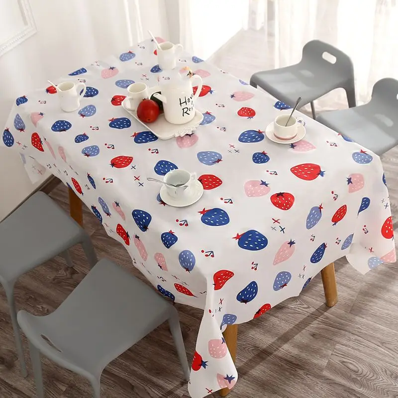 Tischdecke mit buntem Muster, rechteckig – Bild 2