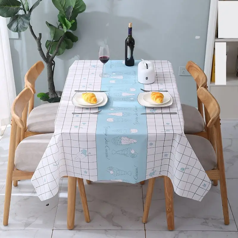Tischdecke mit buntem Muster, rechteckig – Bild 3