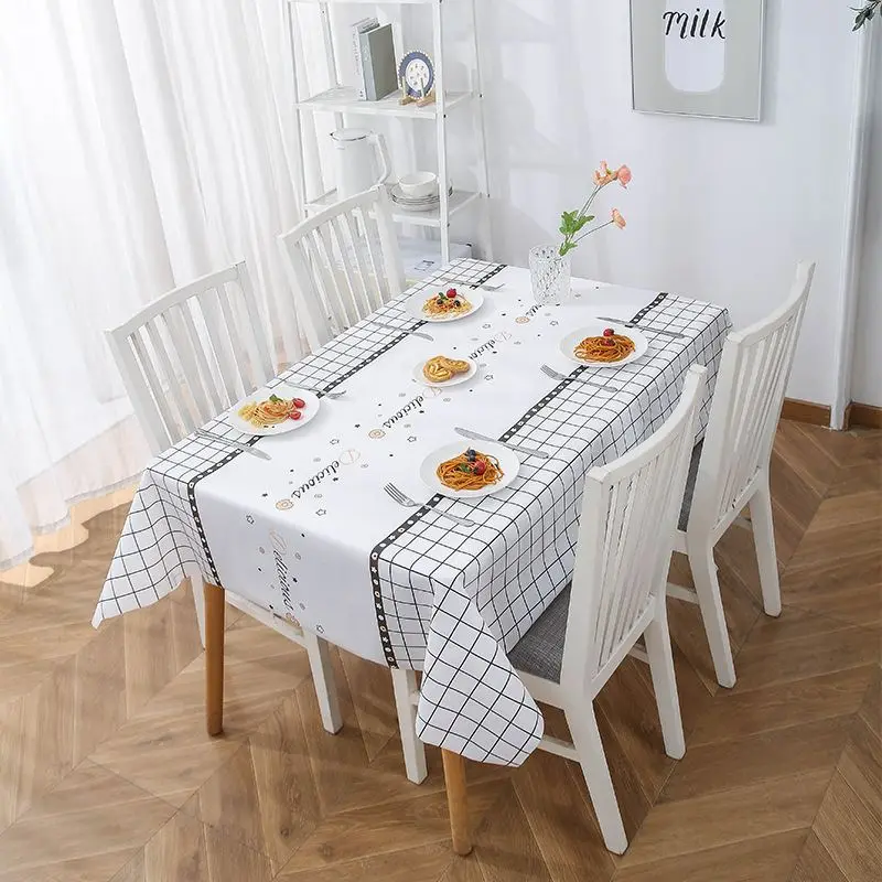 Tischdecke mit buntem Muster, rechteckig – Bild 5