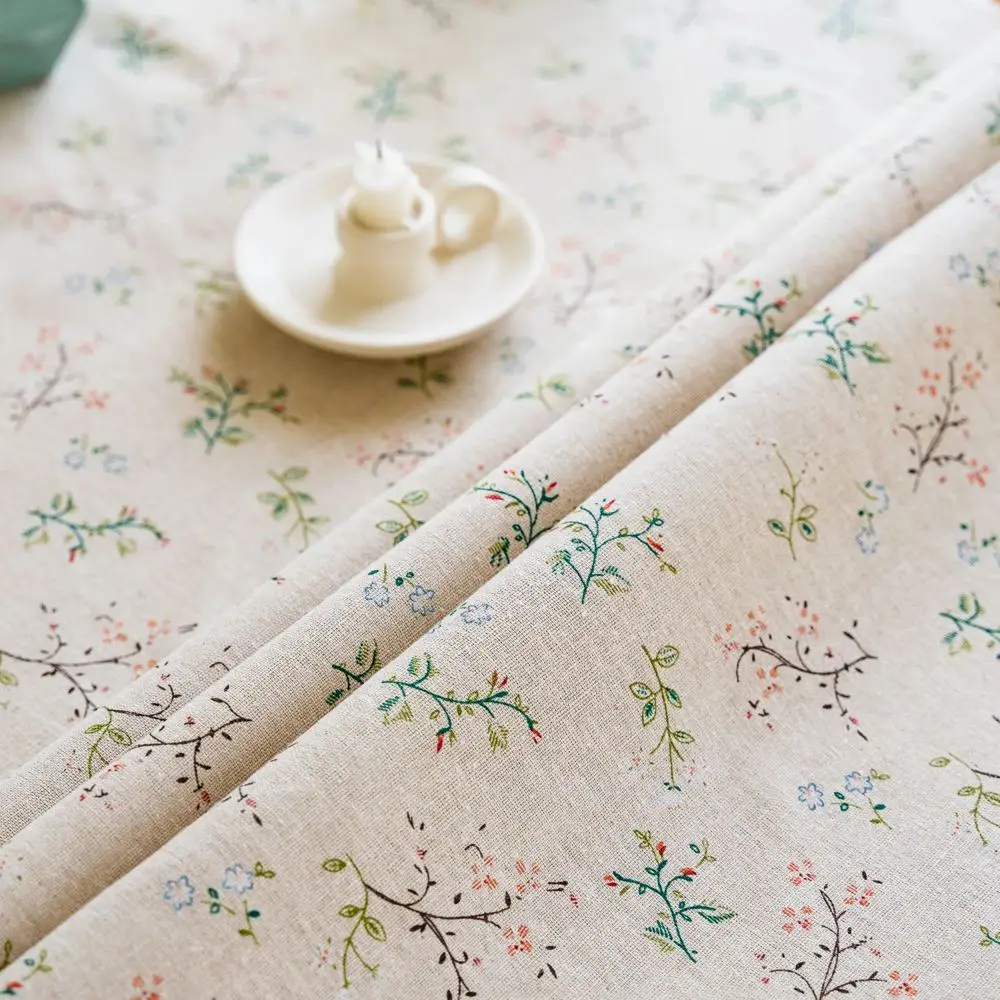 Kleine Tischdecken rechteckig mit Blumenmuster und Quasten – Bild 6
