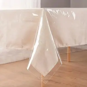 Tischfolie transparent rechteckig aus PVC – Transparent