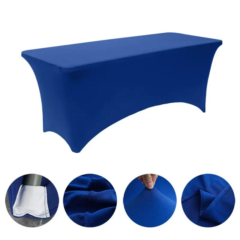 Tischdecke Grün eng anliegend für rechteckige Tische – Blau