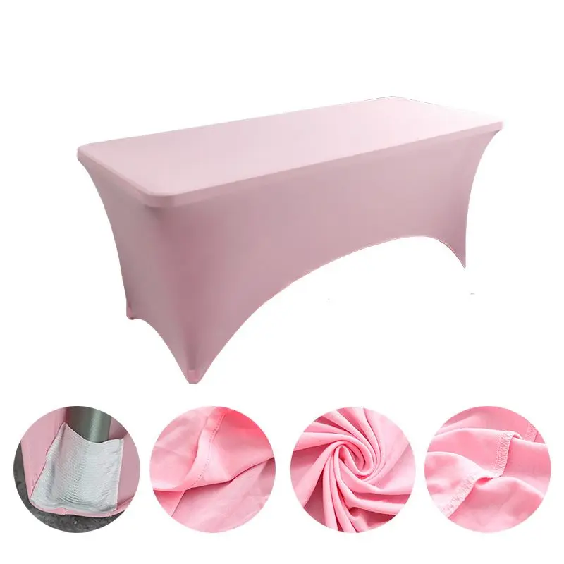 Tischdecke Grün eng anliegend für rechteckige Tische – Rosa