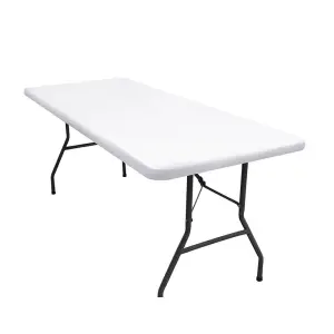 Tischdecke Weiß als Spannbezug für rechteckige Tische – Weiß